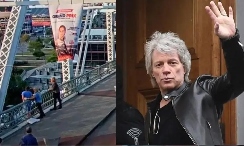 Video: Bon Jovi evitó que una mujer salte de un puente