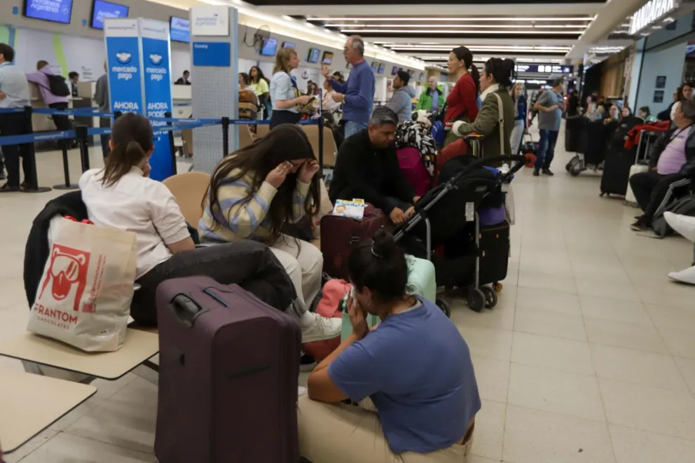 Miles de pasajeros afectados por las medidas de fuerza. 