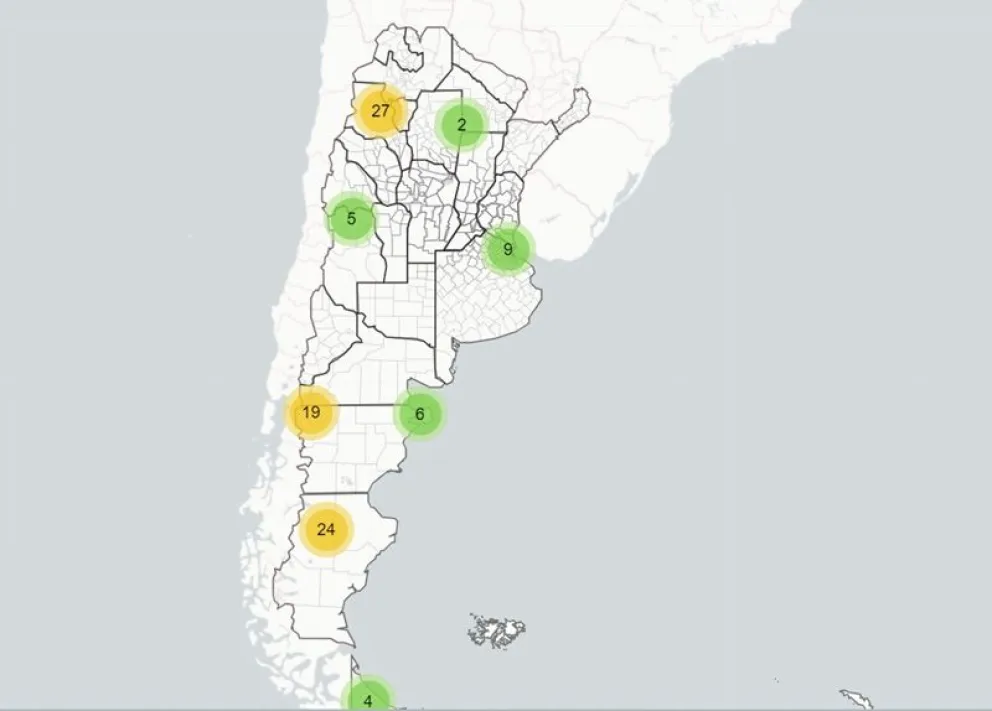 Nuevo mapa interactivo puntualiza investigaciones que se hacen en bosque y estepa
