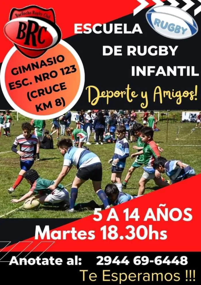 Bariloche Rugby Club invita a sumarse a su Escuela de Rugby Infantil Bariloche Rugby Club invita a sumarse a su Escuela de Rugby Infantil