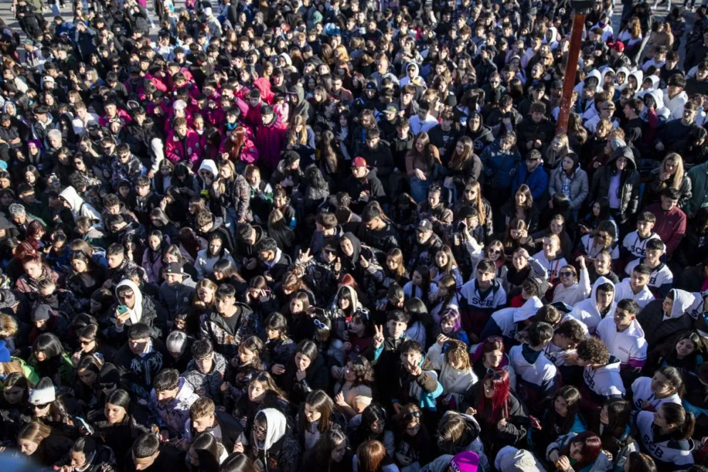 Más de 3.000 jóvenes disfrutaron en Bariloche de los festejos por el Día del Estudiante