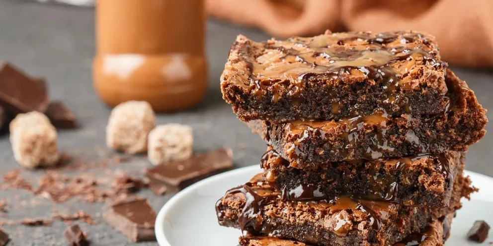 Cómo hacer brownies con manteca de maní