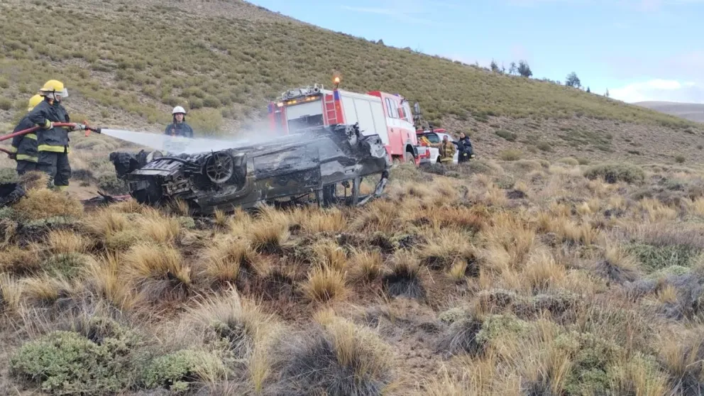 Se incendió un automóvil en la zona de La Fragua