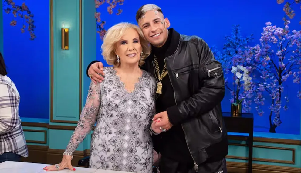 El chiste que Mirtha Legrand le hizo a L-Gante sobre su nueva dentadura