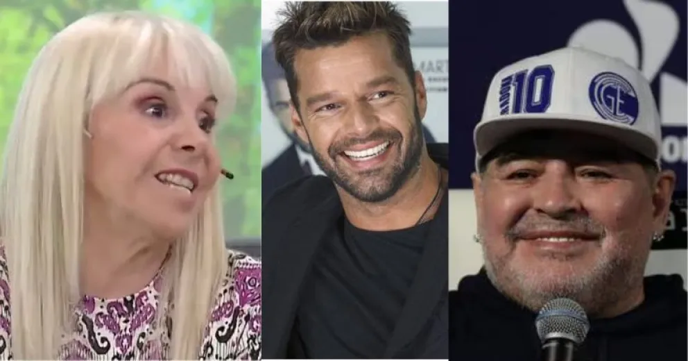 Claudia Villafañe y el recuerdo de cómo con Maradona escondieron a Ricky Martin en el baúl de su auto