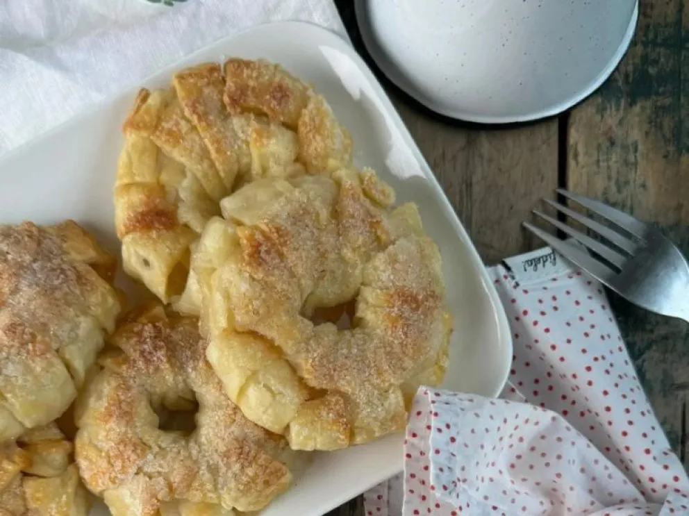 Una receta simple y original: donuts de manzana