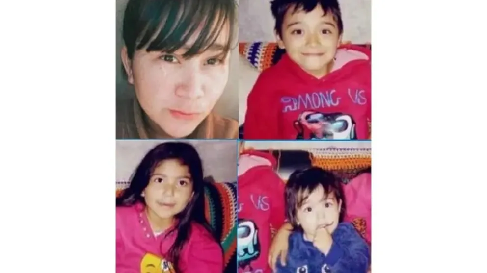 Desesperada búsqueda de una mamá con sus tres hijos que desapareció este fin de semana