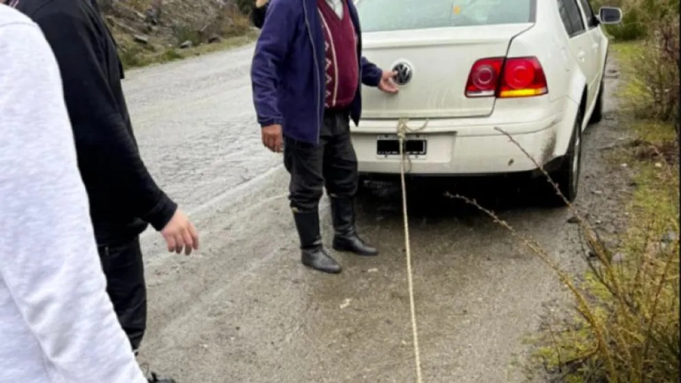 Ató a su perro al auto y lo arrastró por Ruta 40 "porque tenía olor a mojado"