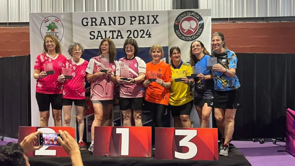 Jugadora de la Escuela Municipal de Tenis de Mesa festejó podios en Salta