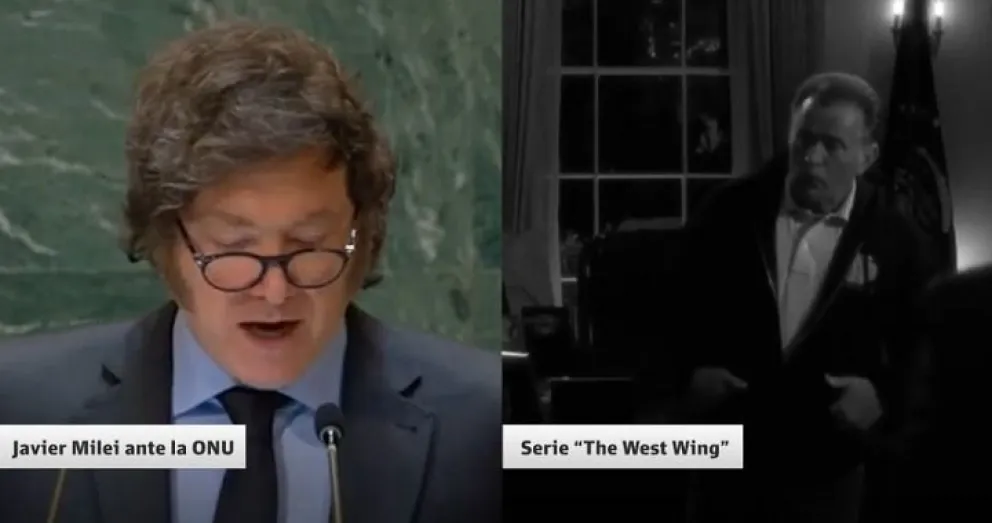 VIDEO: Milei plagió un discurso de la serie "The West Wing"