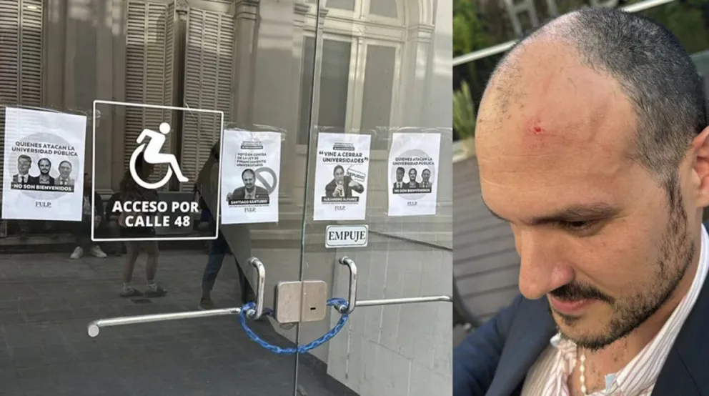 Agredieron a diputados y a un funcionario libertarios en la Universidad de La Plata