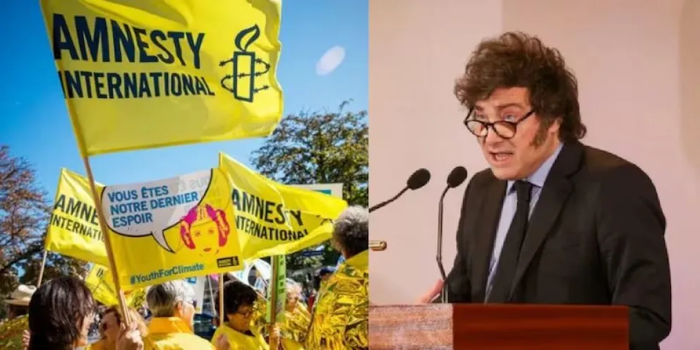 Amnistía Internacional y un fuerte comunicado contra Javier Milei