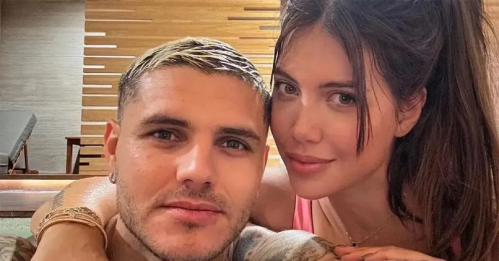 Mauro Icardi publicó una foto junto a Wanda Nara en ropa interior