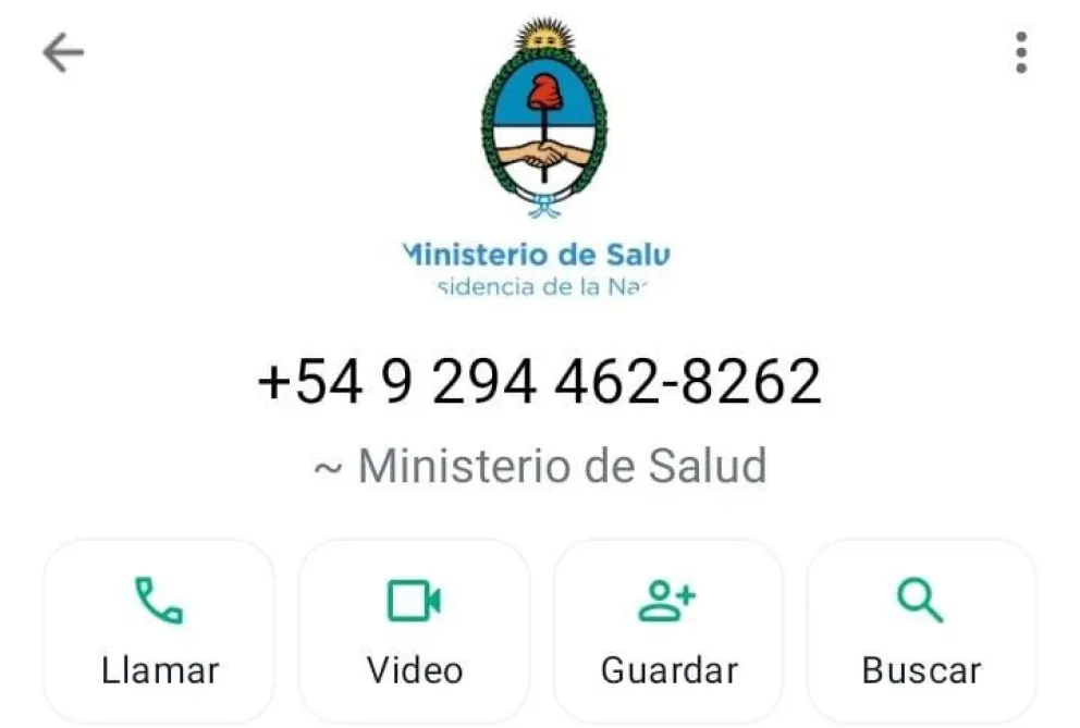 Así se puede ver en la pantalla del teléfono cuando llega la llamada. 