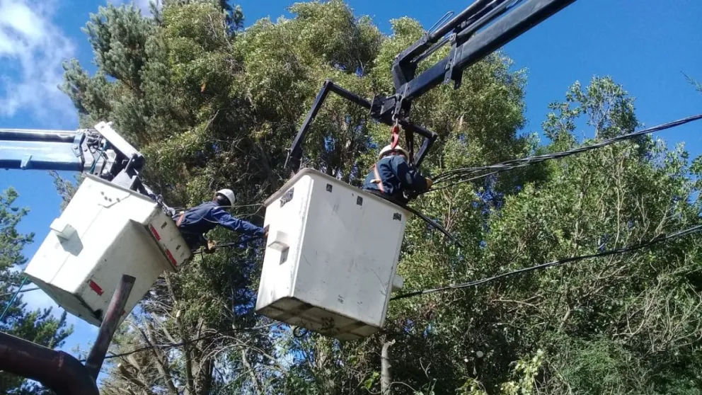 Los trabajos avanzan por distintos sectores de Bariloche.