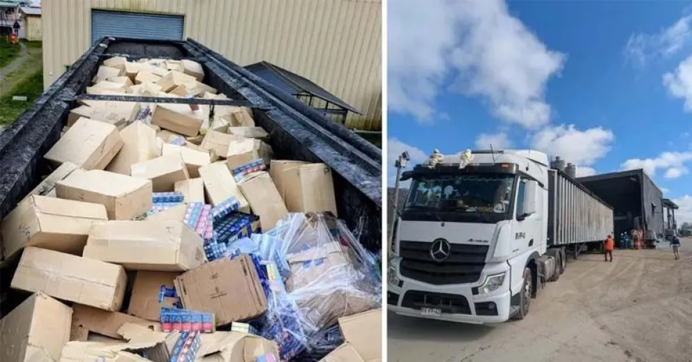 Parte de la mercadería que fue comisada en diversos operativos.