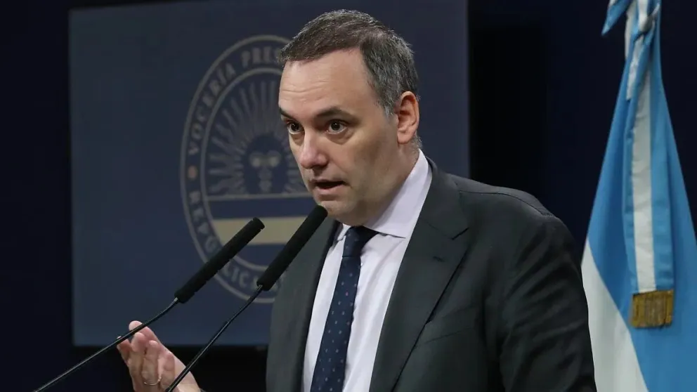 El vocero presidencial, Manuel Adorni.