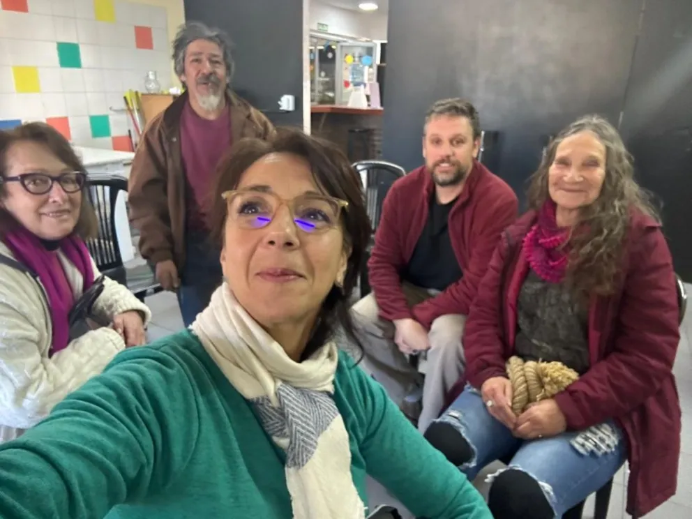 Parte del grupo organizador.
