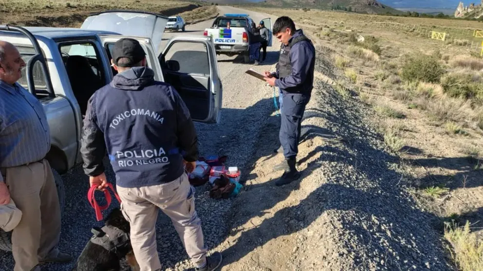 El operativo de ayer en Ruta Nacional 23. 