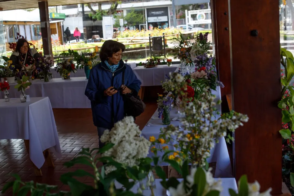 Un placer para la vista; la muestra floral es un deleite para los ojos (foto: Matías Garay).