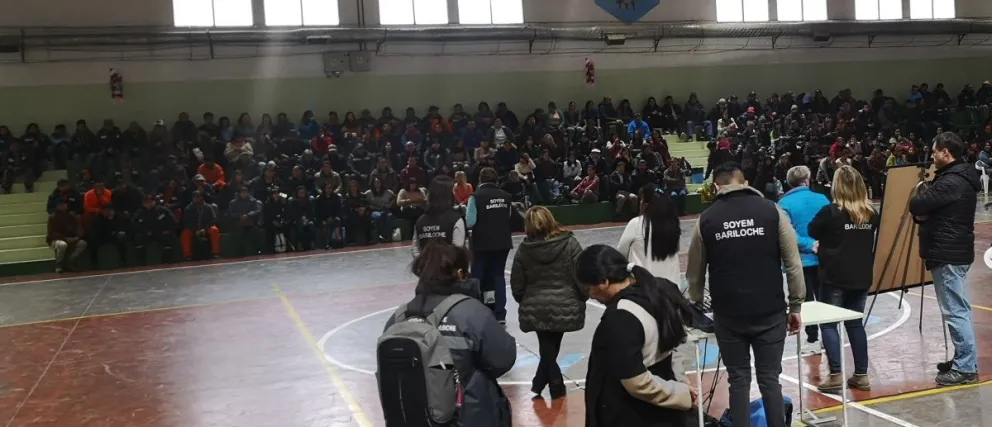 La asamblea que se desarrolló esta mañana. 