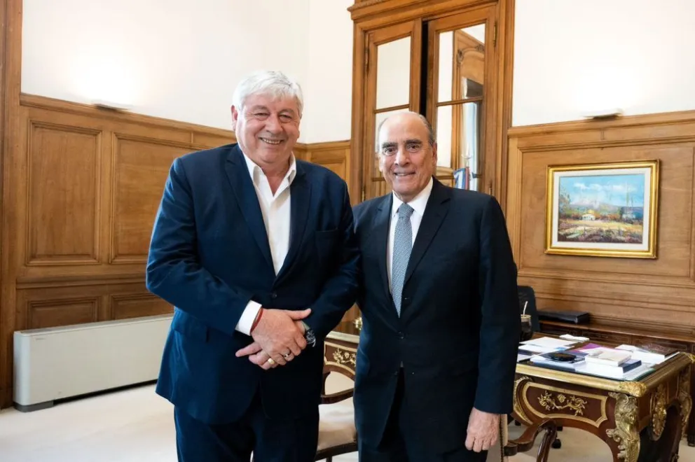 Walter Cortés junto a Guillermo Francos. 