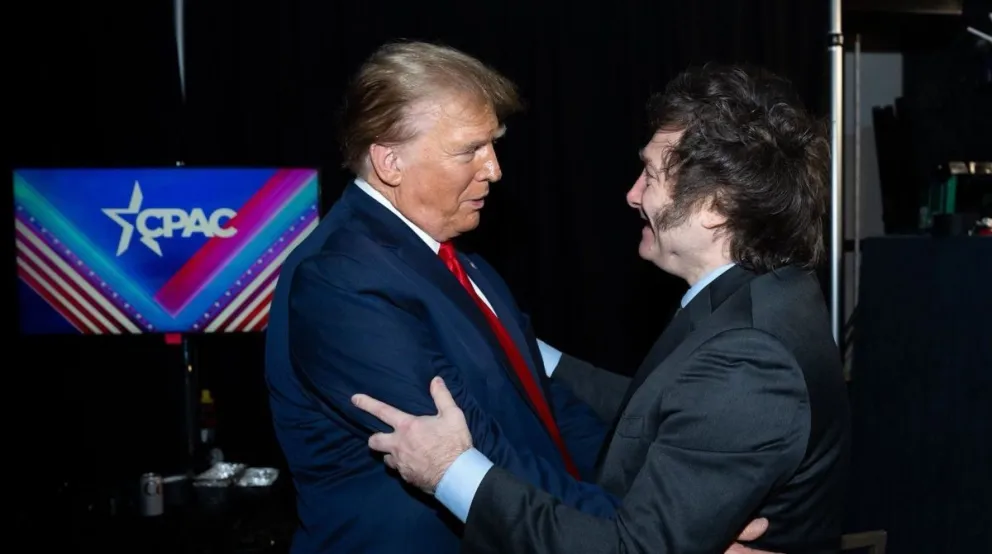 Donald Trump y Javier Milei. 