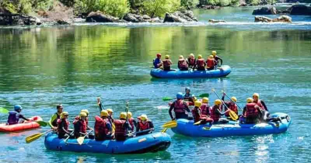 Los Rápidos de El Manso son propicios para el rafting. Foto ilustrativa.