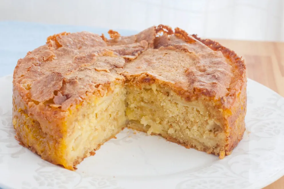 Torta de manzana utilizando la licuadora.