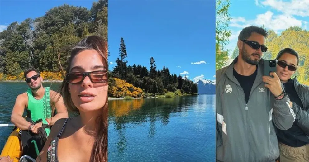 La pareja eligió Traful, una de las tantas maravillas de nuestra Patagonia.