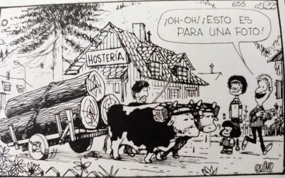 ¿En el camino a Llao Llao en la década de los 60?