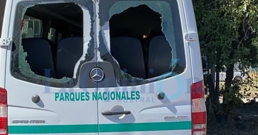 El vehículo en el que se trasladaba Fernández.