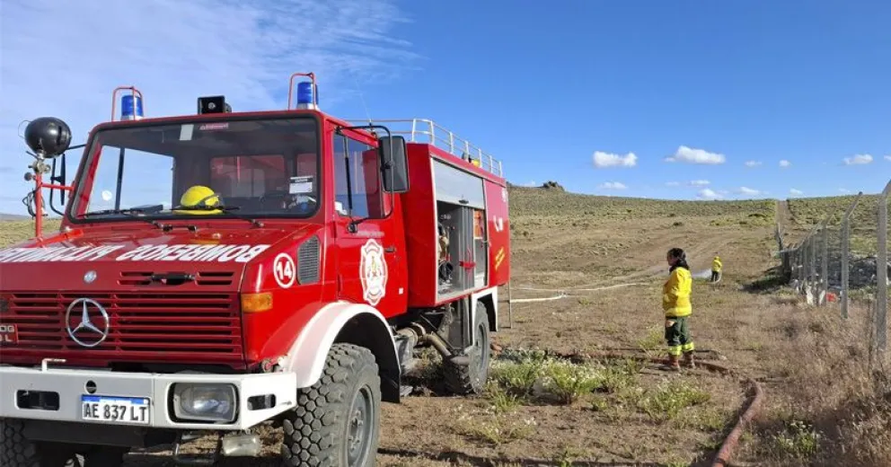 El rápido accionar evitó que se propagara el fuego.