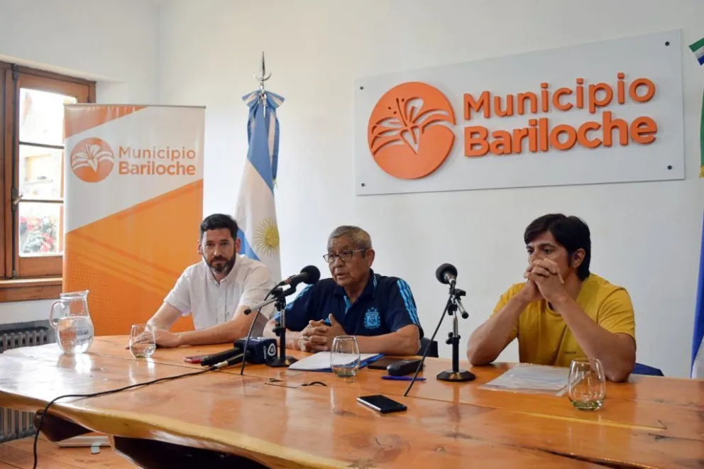 Durante la conferencia de prensa.