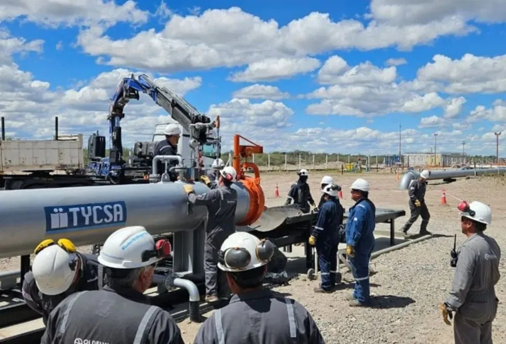 El proyecto “Duplicar” implicó construir un oleoducto desde la estación de bombeo de Allen, en Río Negro, hasta Puerto Rosales, en Bahía Blanca. Foto (Oldelval). 