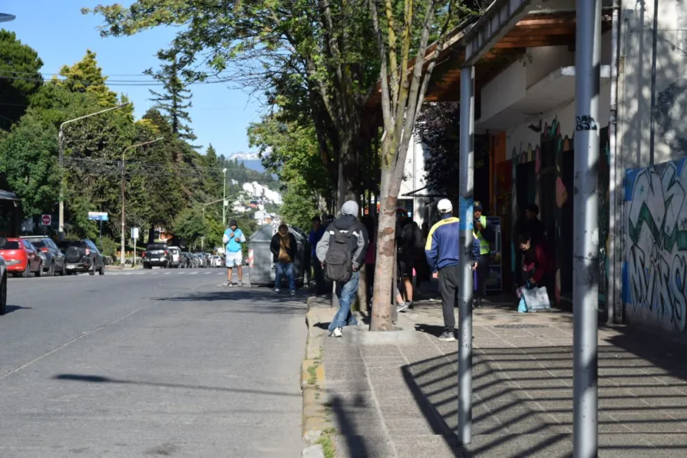 ¿Una ciudad sin micros en Navidad?. Fotos de Facundo Britos.