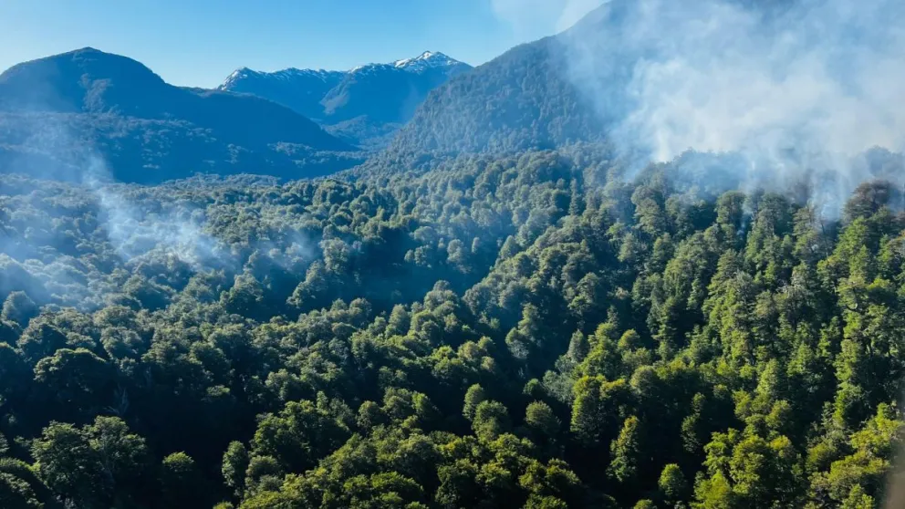 En diciembre de 2023 también se registró un incendio forestale de grandes dimensiones en la zona del lago Martin y Steffen