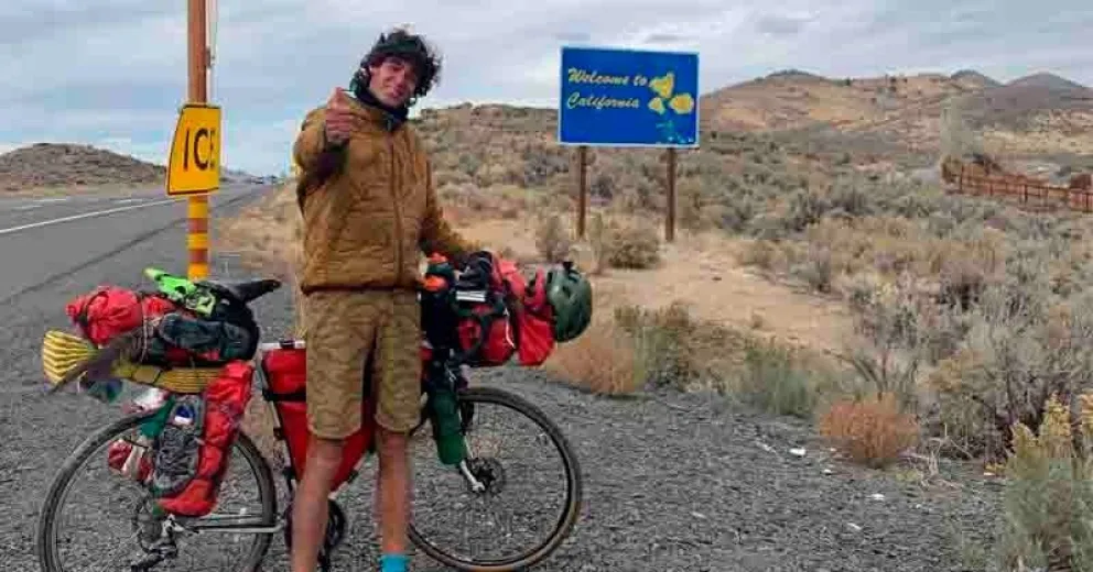 El joven de 22 años que luego de la travesía, busca un trabajo estable en nuestra ciudad.