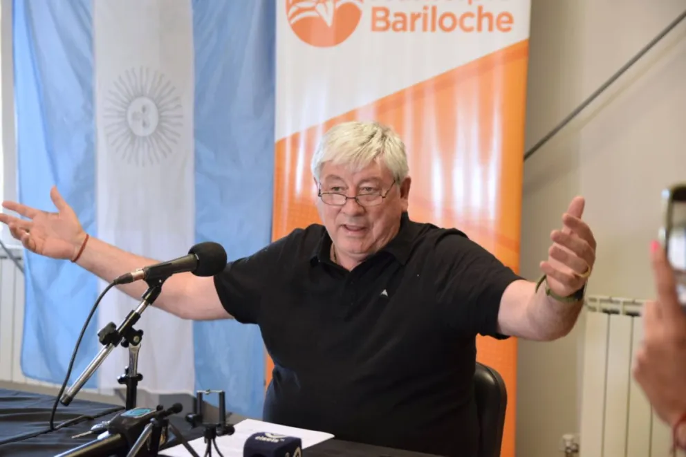 En el edifiico Polivalente, Cortes realizó un balance, denuncias y anuncios de cara al 2025 (foto: Facundo Britos)