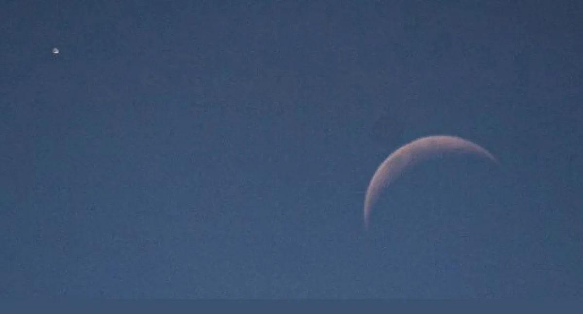 Ya se puede ver desde Bariloche la conjunción entre Venus y la Luna ...