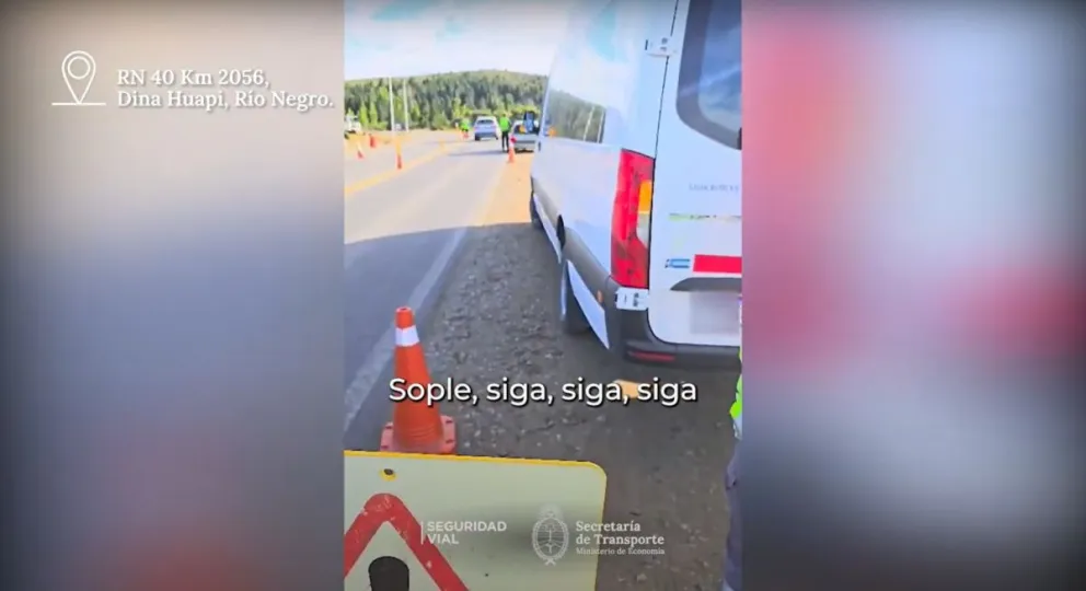 El caso más grave fue el del conductor de una camioneta con pasajeros en Dina Huapi.