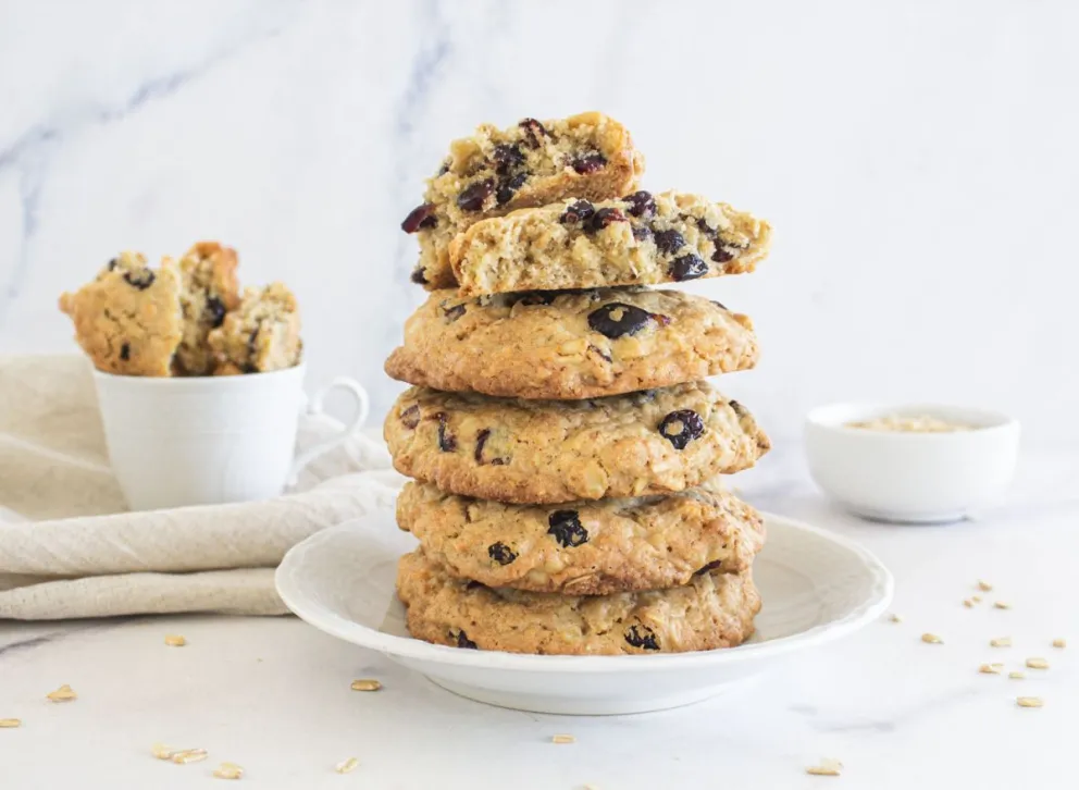 Galletitas de avena y arándanos.