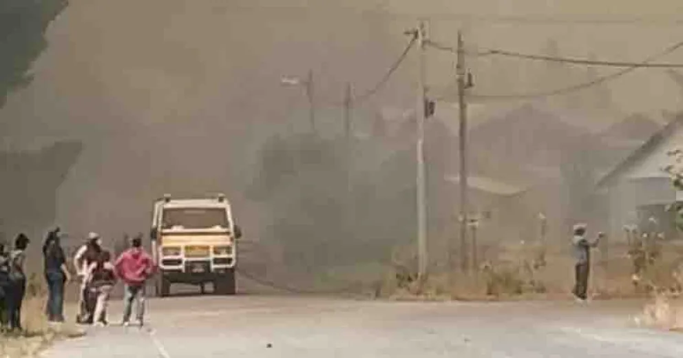 El incendio fue detectado alrededor de las 12:20 de hoy, miércoles 15 de enero.