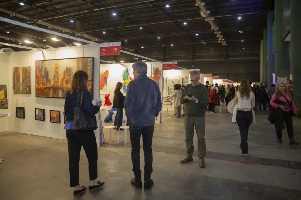 Feria de arte en Buenos Aires.