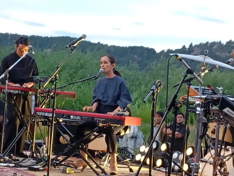 La artista se presentó en Bariloche.