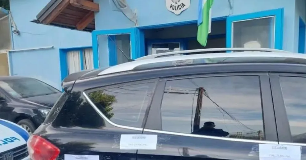 El vehículo utilizado por los autores del robo.