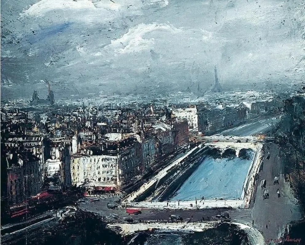 "Vista de París desde Nôtre Dame”, de Sergius Pauser.