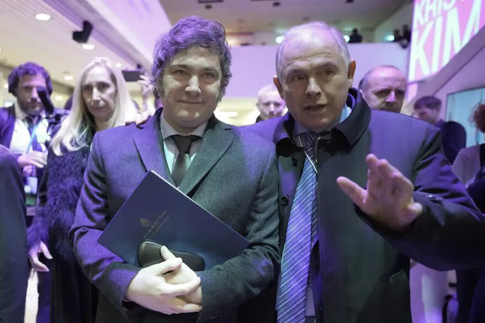 Javier Milei junto a Gerardo Werthein.