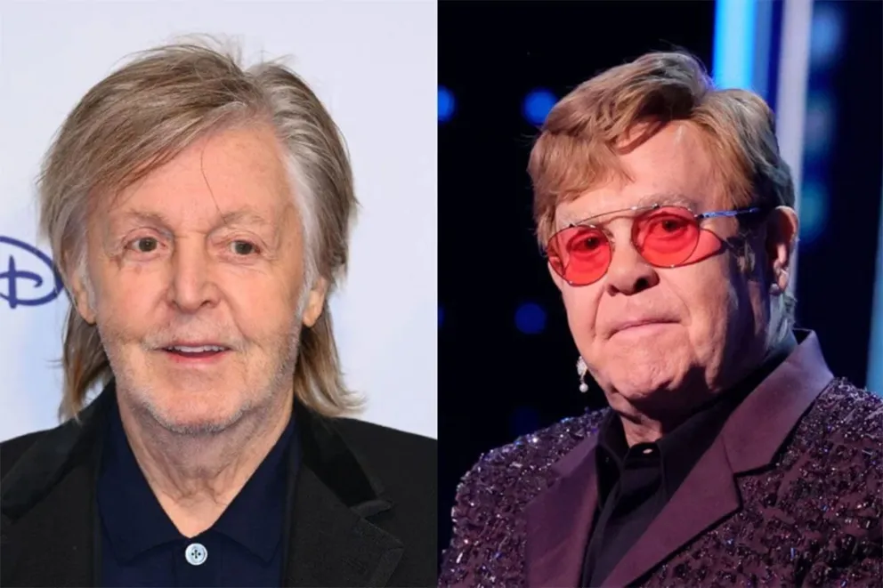 Paul McCartney y Elton John.