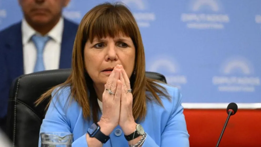 La ministra de Seguridad, Patricia Bullrich. 